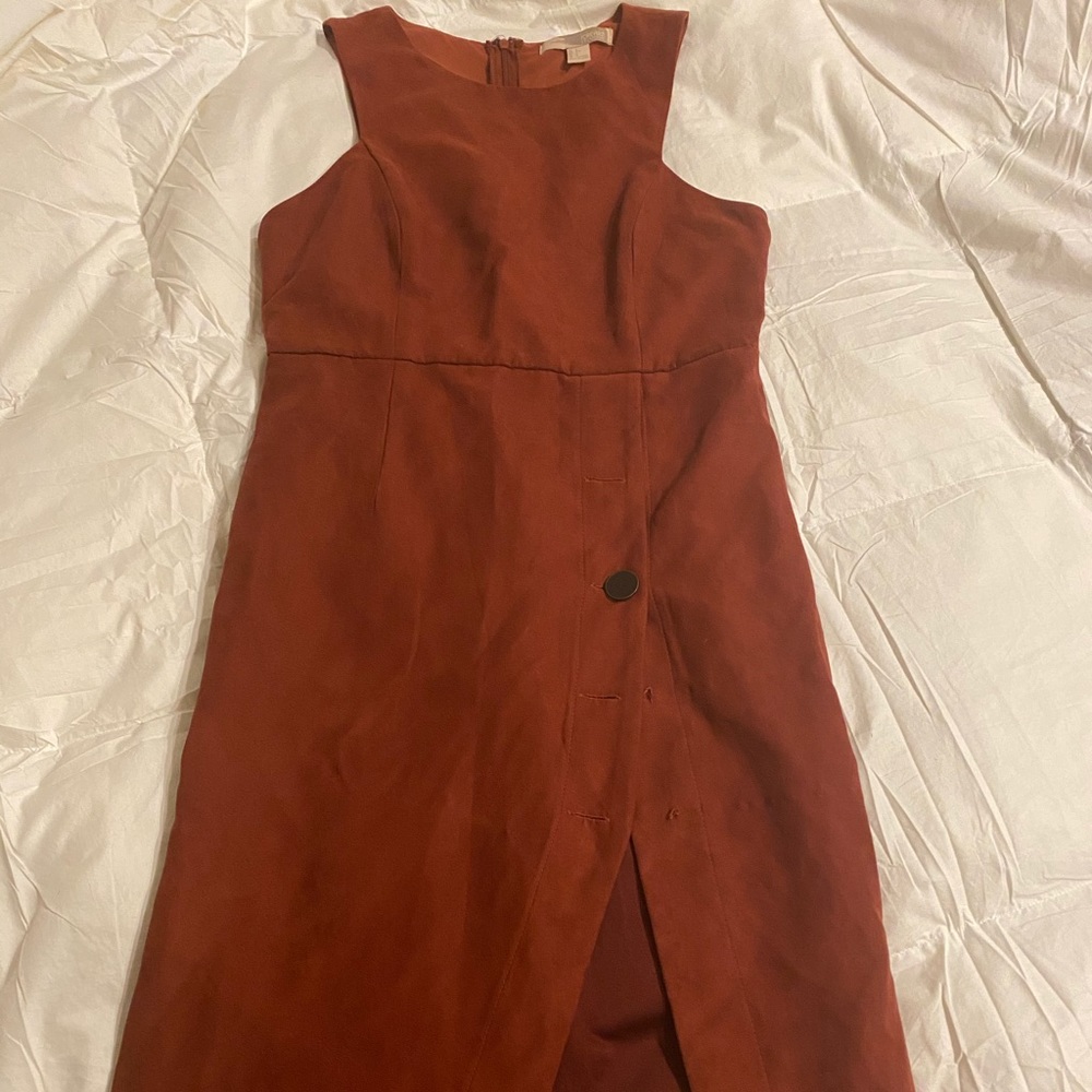 Forever 21 suede dress with front Slit